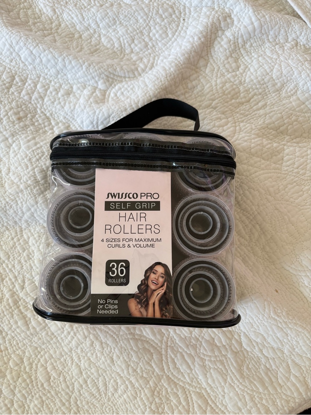 Self Grip Hair Rollers - Gray (36-Pack)